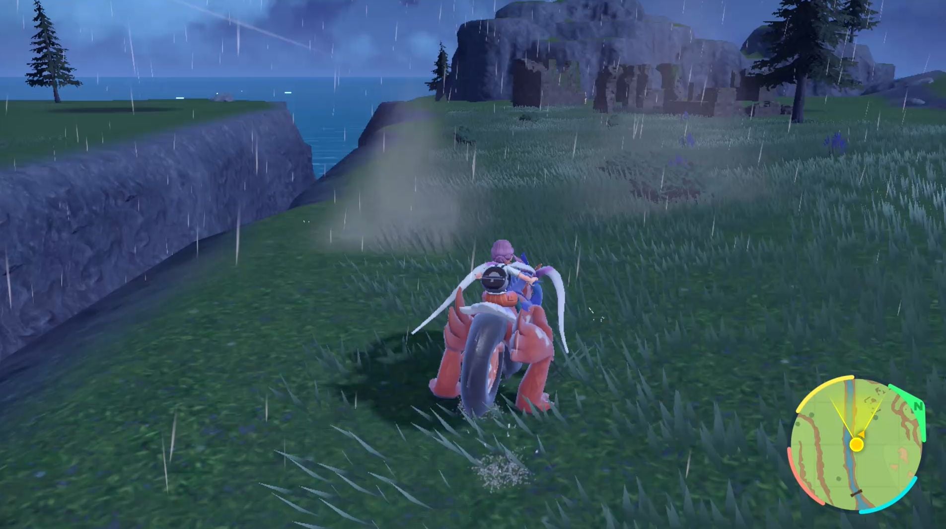 Pok mon Scarlet and Violet green stake locations and Groundblight Shrine  including how to catch Ting Lu - 92