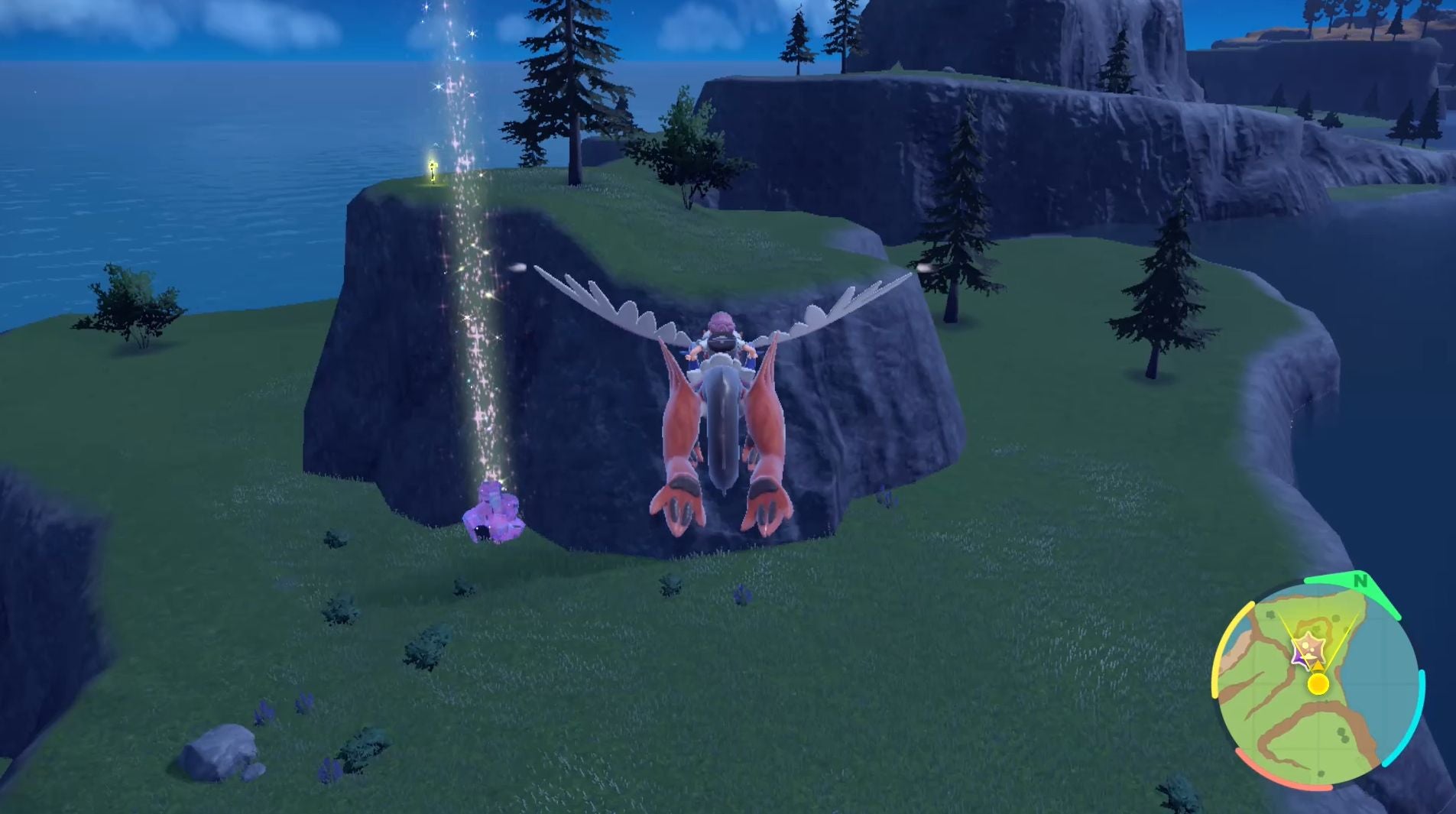 Pok mon Scarlet and Violet green stake locations and Groundblight Shrine  including how to catch Ting Lu - 29