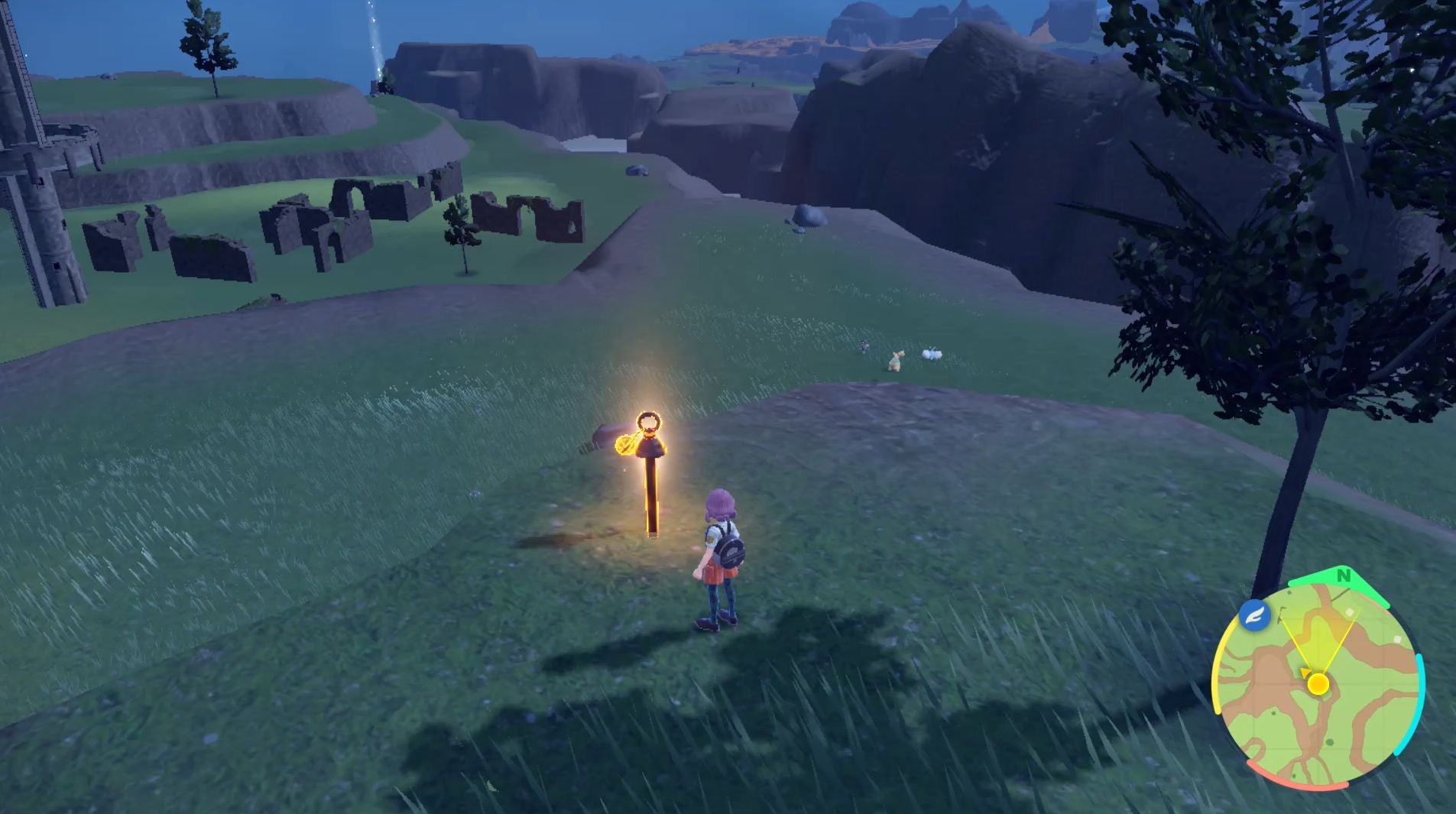 Pok mon Scarlet and Violet yellow stake locations and Icerend Shrine  including how to catch Chien Pao - 53