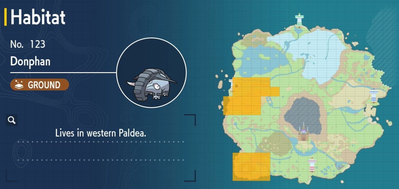 Pok mon Scarlet and Violet Pok dex  all Pok mon locations in the Paldea Pok dex listed - 50