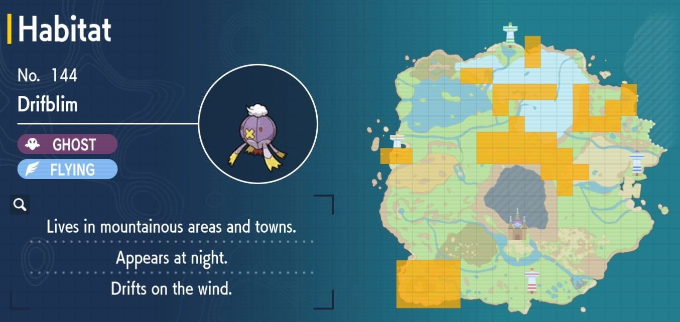 Pok mon Scarlet and Violet Pok dex  all Pok mon locations in the Paldea Pok dex listed - 3