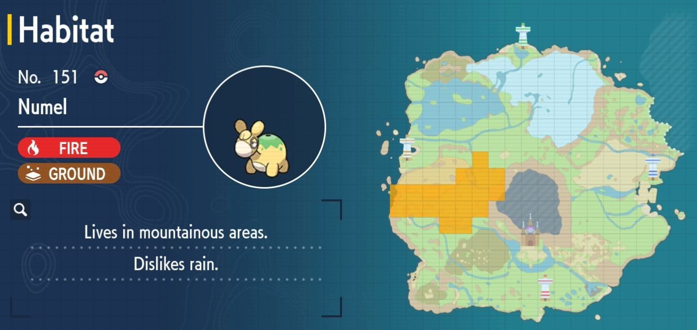 Pok mon Scarlet and Violet Pok dex  all Pok mon locations in the Paldea Pok dex listed - 68