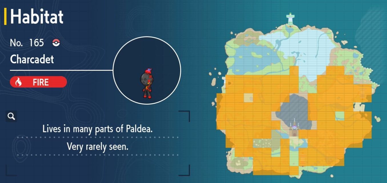Pok mon Scarlet and Violet Pok dex  all Pok mon locations in the Paldea Pok dex listed - 24
