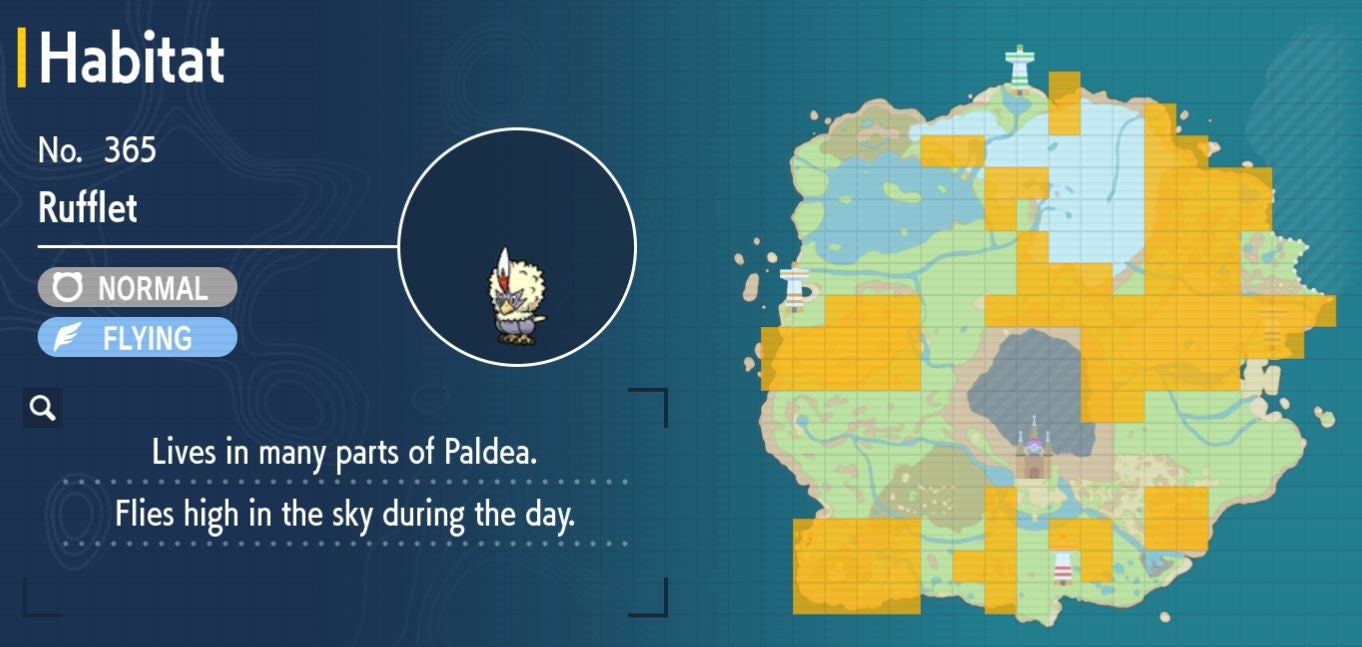 Pok mon Scarlet and Violet Pok dex  all Pok mon locations in the Paldea Pok dex listed - 2