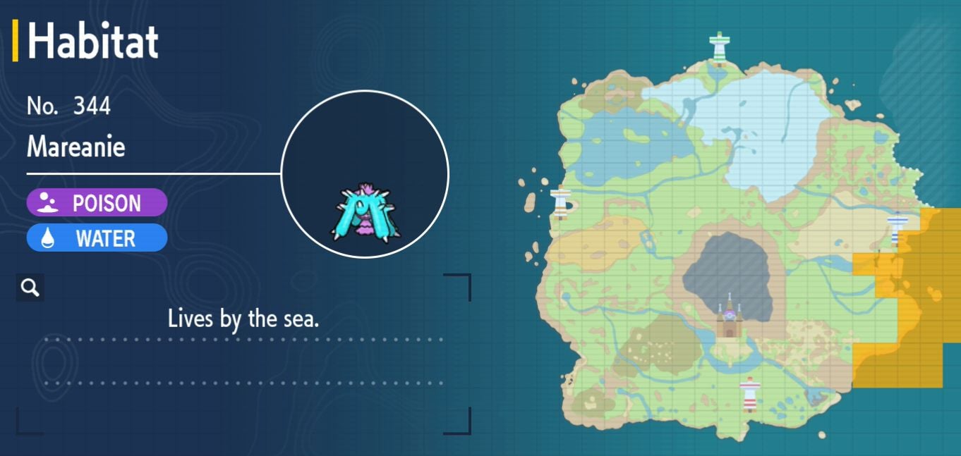 Pok mon Scarlet and Violet Pok dex  all Pok mon locations in the Paldea Pok dex listed - 7