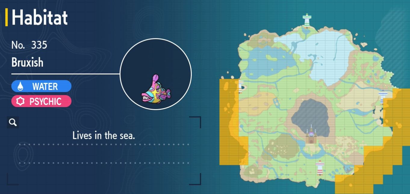 Pok mon Scarlet and Violet Pok dex  all Pok mon locations in the Paldea Pok dex listed - 47
