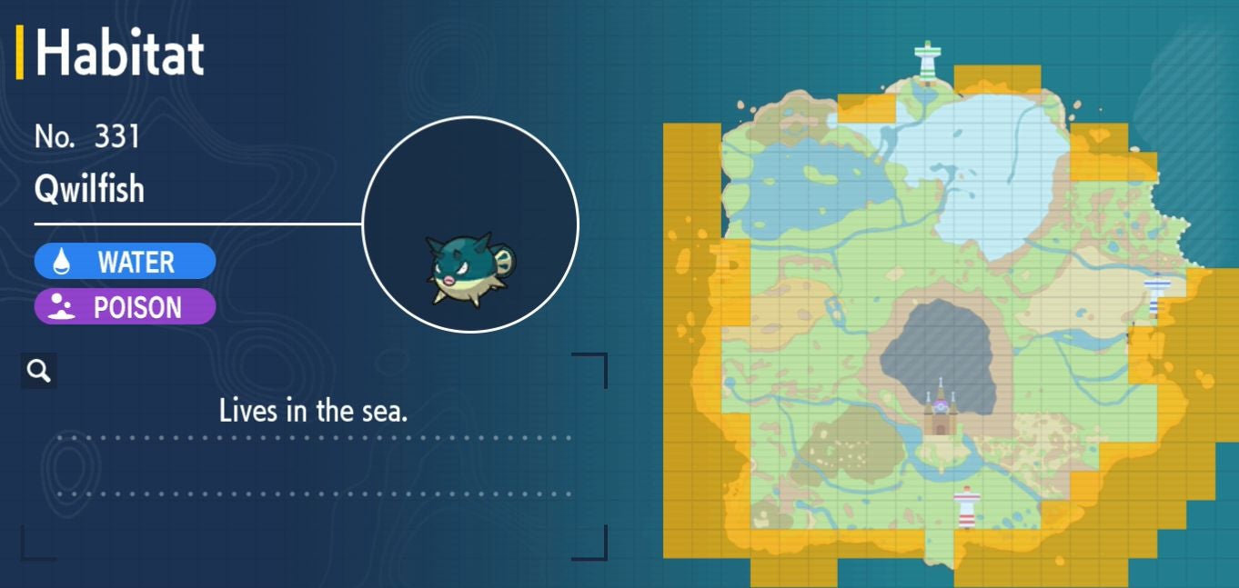 Pok mon Scarlet and Violet Pok dex  all Pok mon locations in the Paldea Pok dex listed - 98