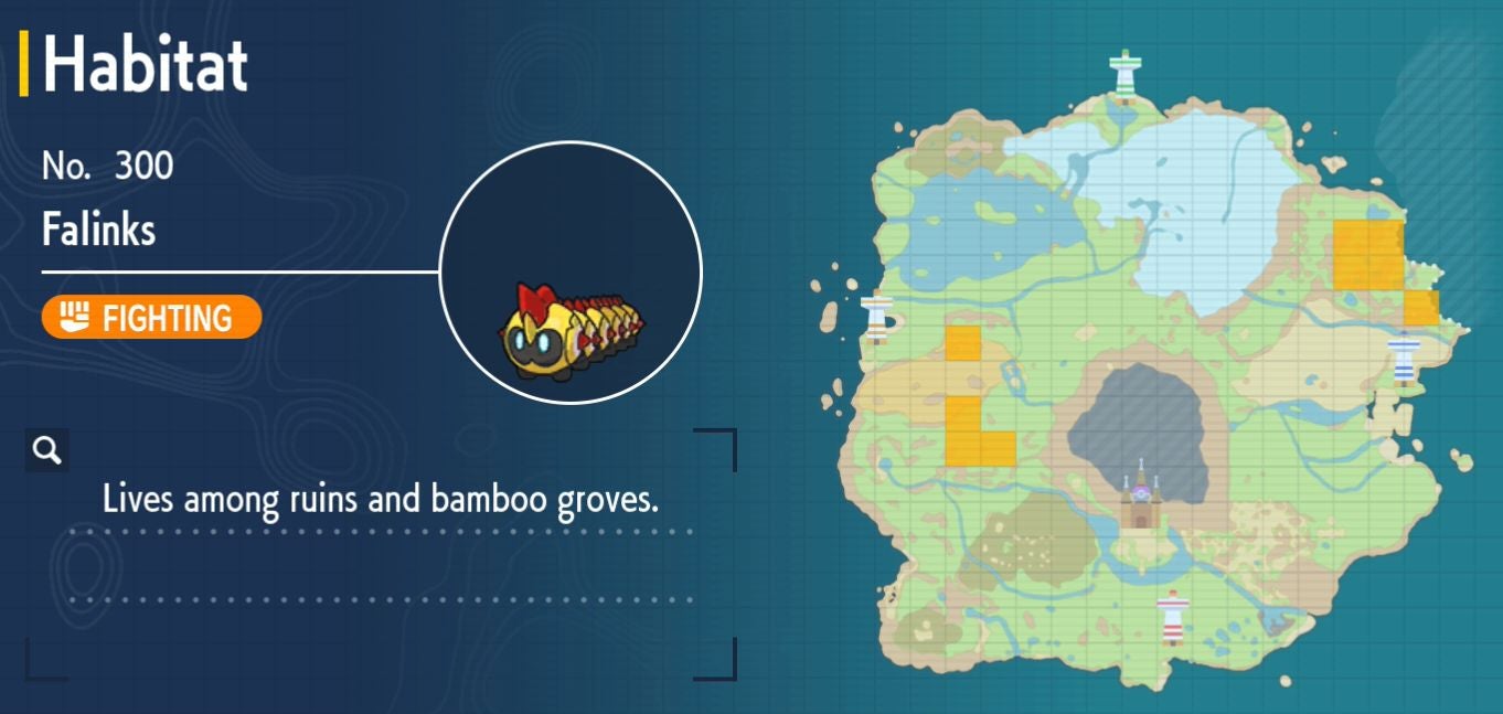 Pok mon Scarlet and Violet Pok dex  all Pok mon locations in the Paldea Pok dex listed - 50