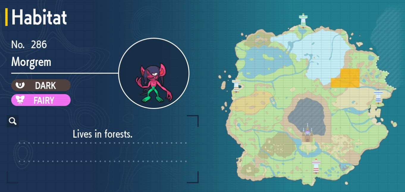 Pok mon Scarlet and Violet Pok dex  all Pok mon locations in the Paldea Pok dex listed - 56