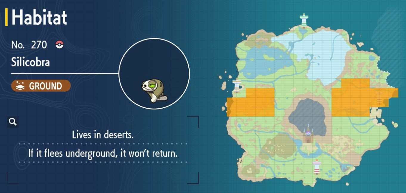 Pok mon Scarlet and Violet Pok dex  all Pok mon locations in the Paldea Pok dex listed - 57