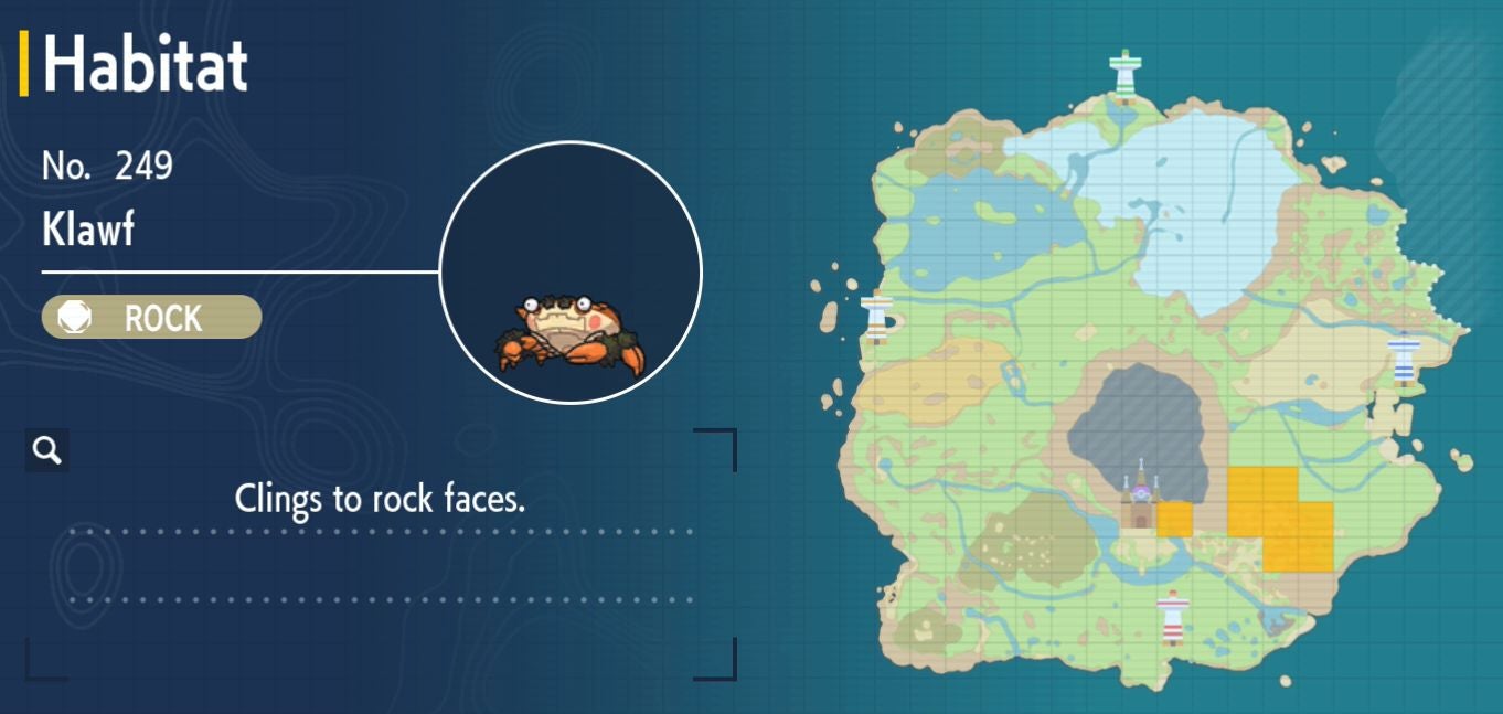 Pok mon Scarlet and Violet Pok dex  all Pok mon locations in the Paldea Pok dex listed - 37