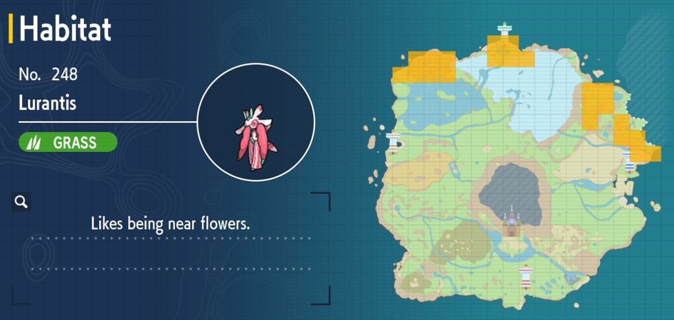 Pok mon Scarlet and Violet Pok dex  all Pok mon locations in the Paldea Pok dex listed - 89