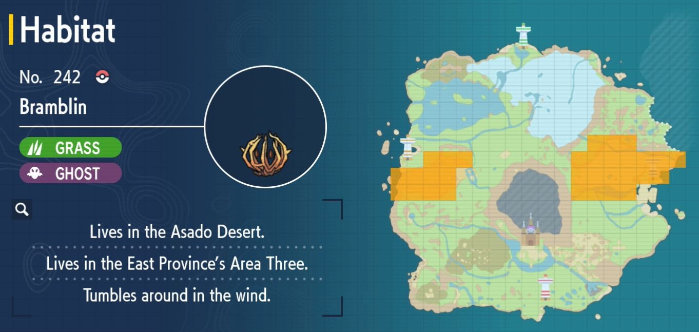 Pok mon Scarlet and Violet Pok dex  all Pok mon locations in the Paldea Pok dex listed - 42