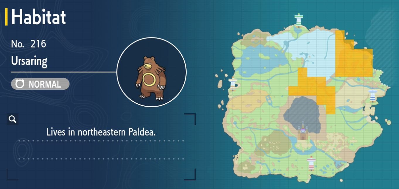 Pok mon Scarlet and Violet Pok dex  all Pok mon locations in the Paldea Pok dex listed - 27