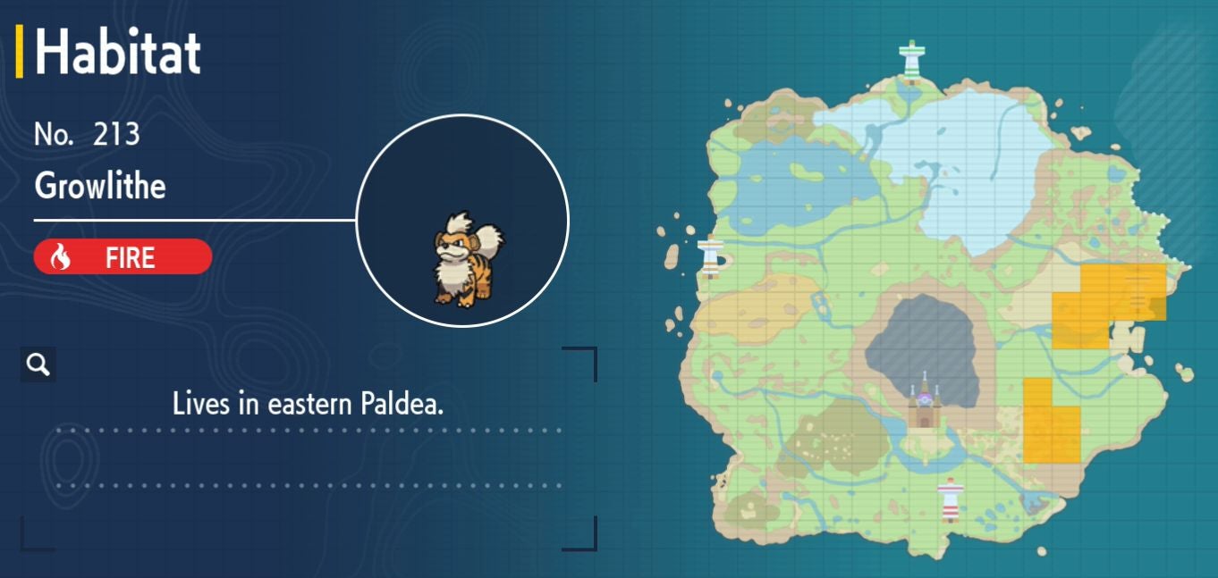 Pok mon Scarlet and Violet Pok dex  all Pok mon locations in the Paldea Pok dex listed - 11