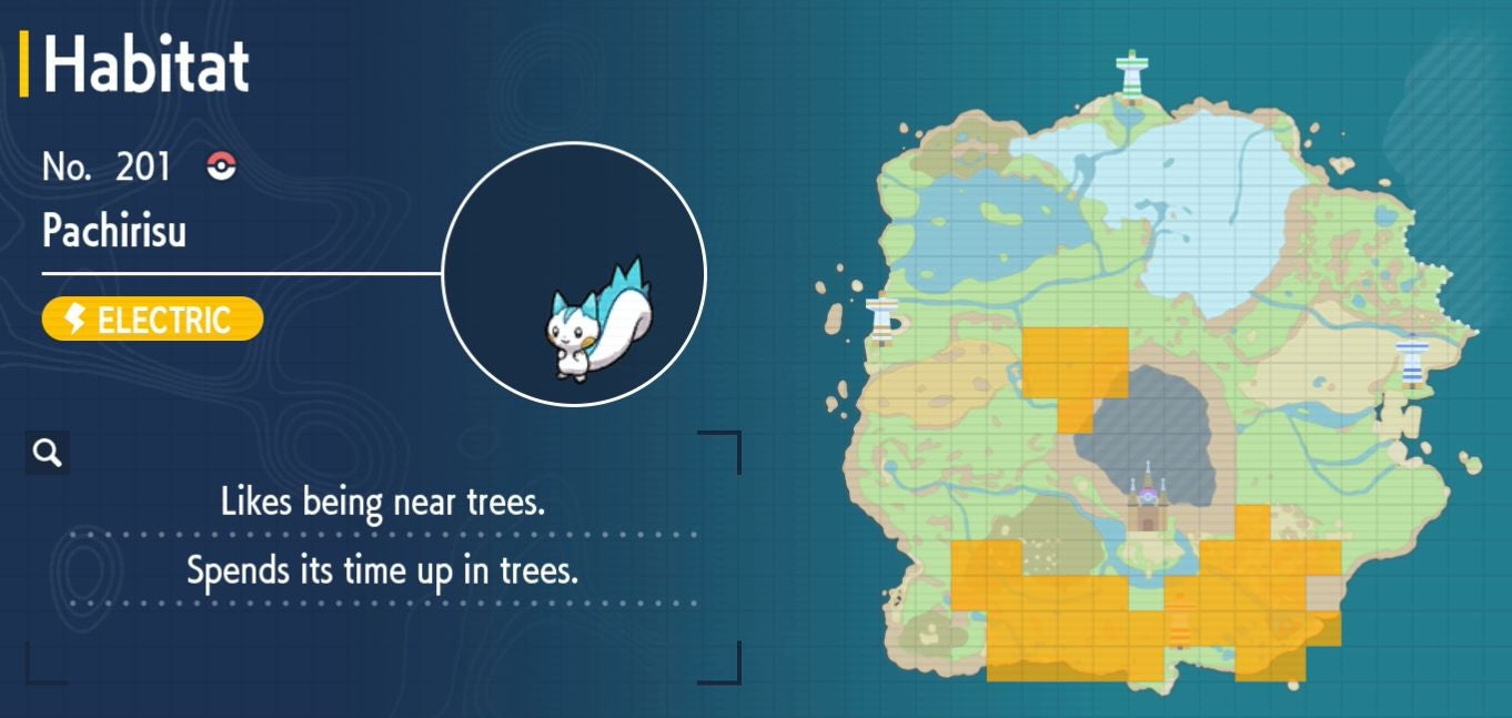 Pok mon Scarlet and Violet Pok dex  all Pok mon locations in the Paldea Pok dex listed - 72