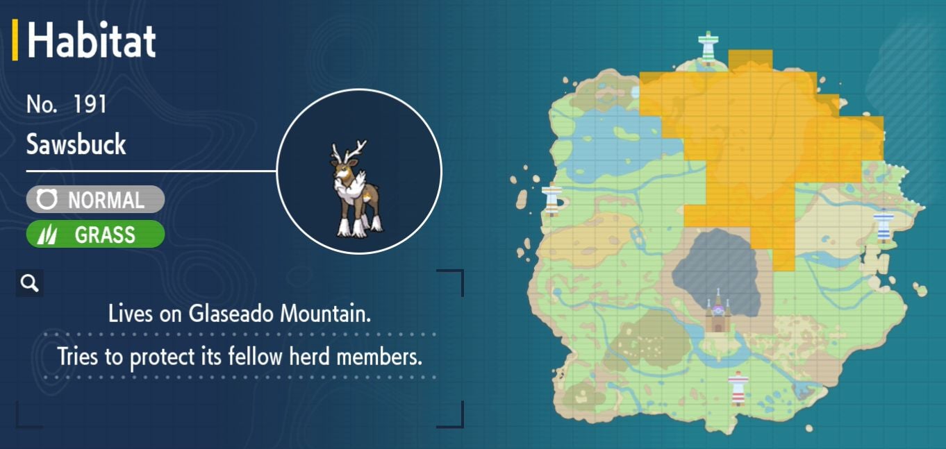 Pok mon Scarlet and Violet Pok dex  all Pok mon locations in the Paldea Pok dex listed - 78