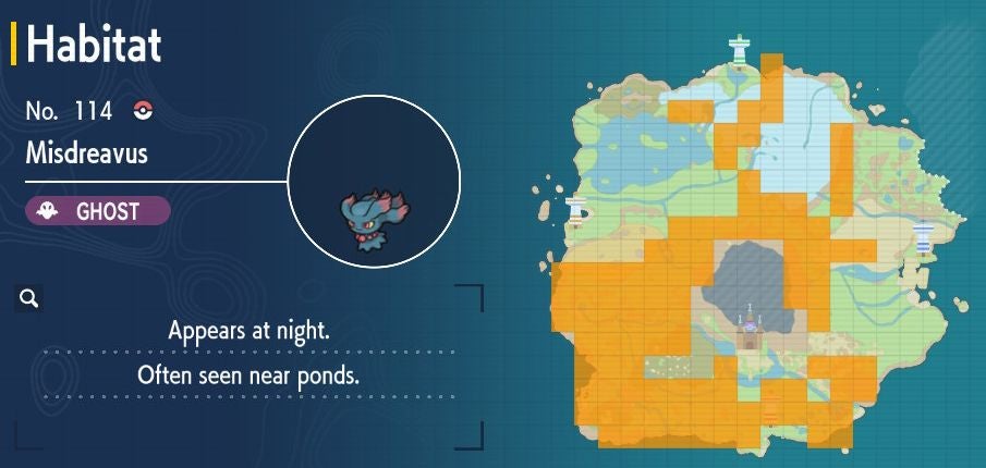 Pok mon Scarlet and Violet Pok dex  all Pok mon locations in the Paldea Pok dex listed - 17