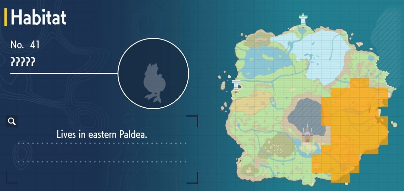 Pok mon Scarlet and Violet Pok dex  all Pok mon locations in the Paldea Pok dex listed - 45