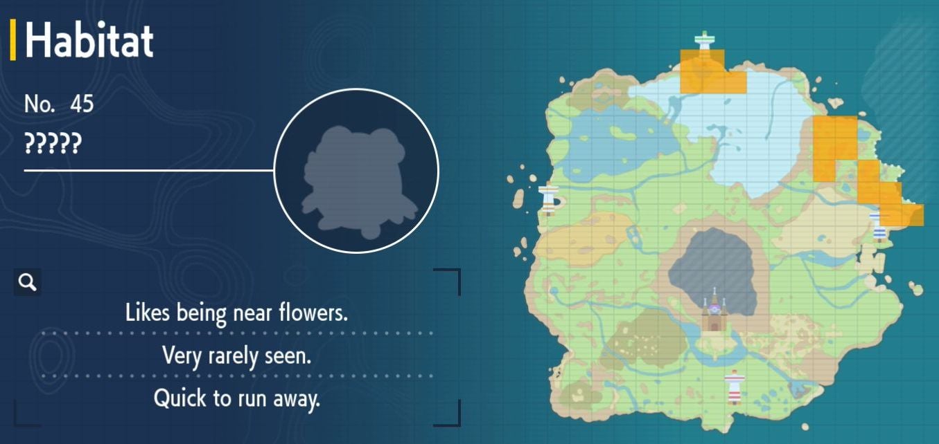 Pok mon Scarlet and Violet Pok dex  all Pok mon locations in the Paldea Pok dex listed - 10