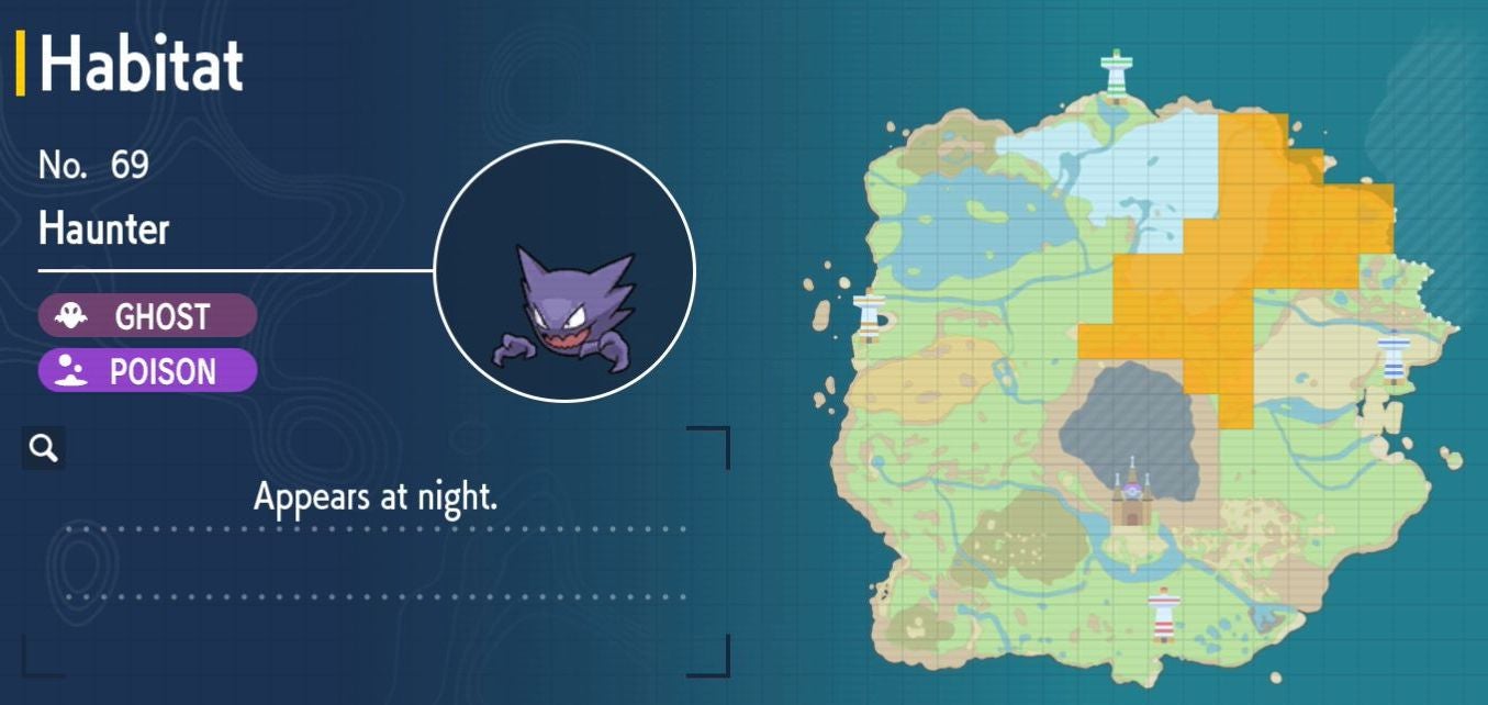 Pok mon Scarlet and Violet Pok dex  all Pok mon locations in the Paldea Pok dex listed - 71