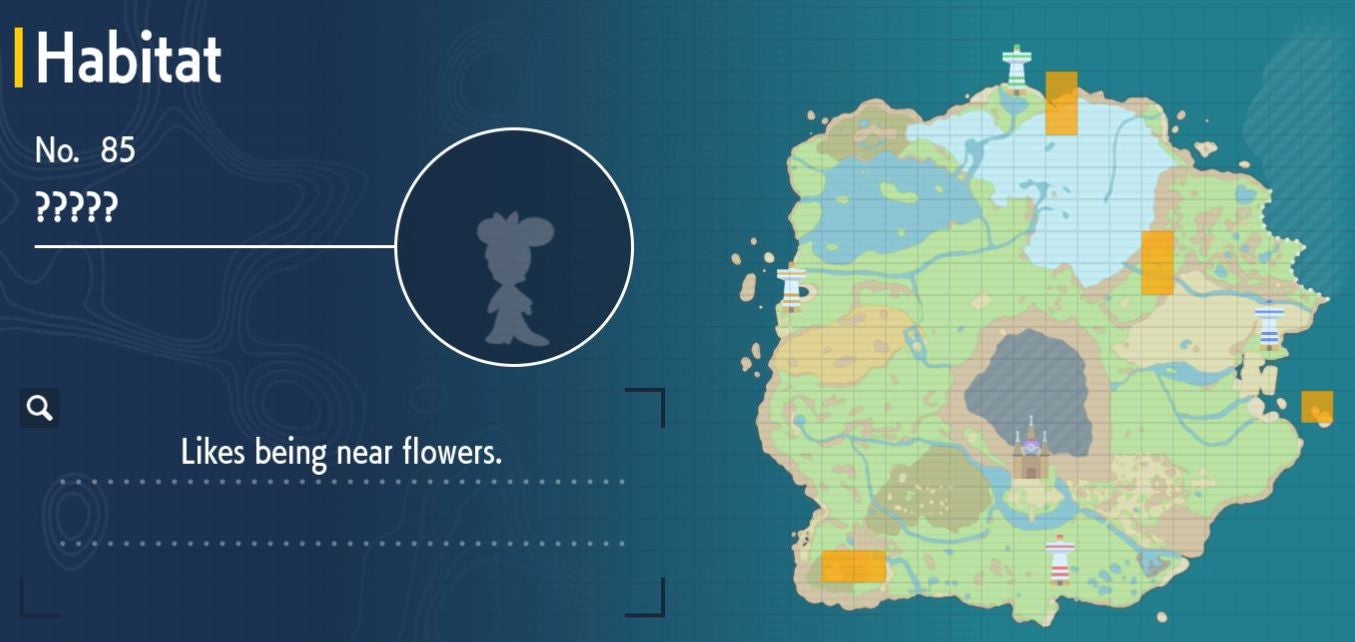 Pok mon Scarlet and Violet Pok dex  all Pok mon locations in the Paldea Pok dex listed - 38