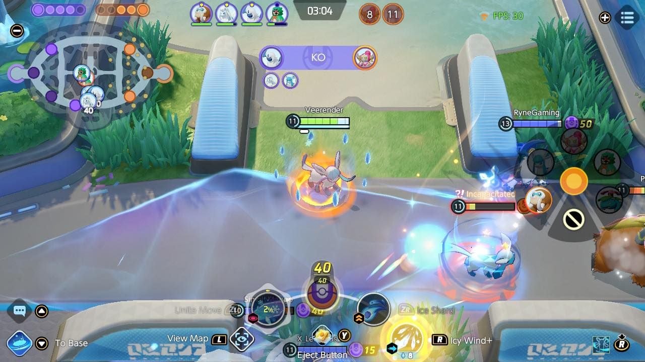 Pok mon Unite Glaceon build  best items and moveset - 18