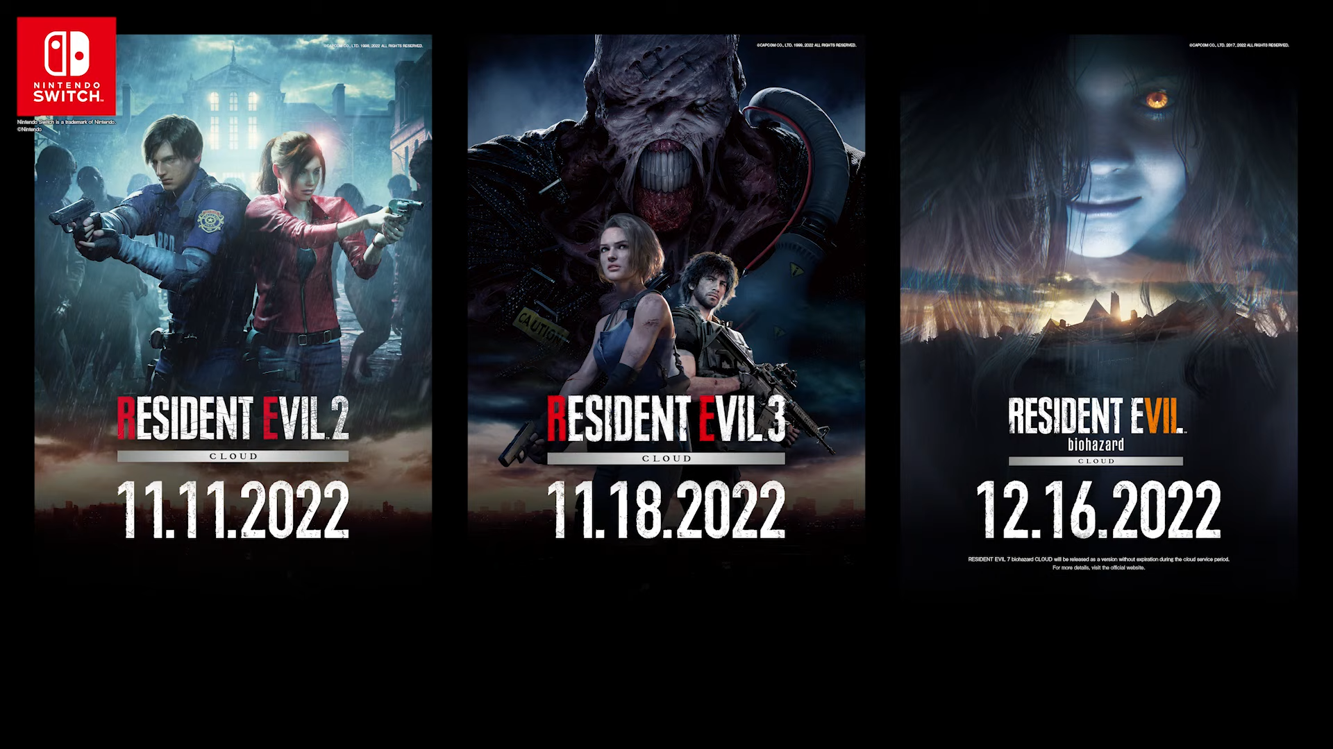 Imagem para Switch receberá 4 jogos Resident Evil em 2022