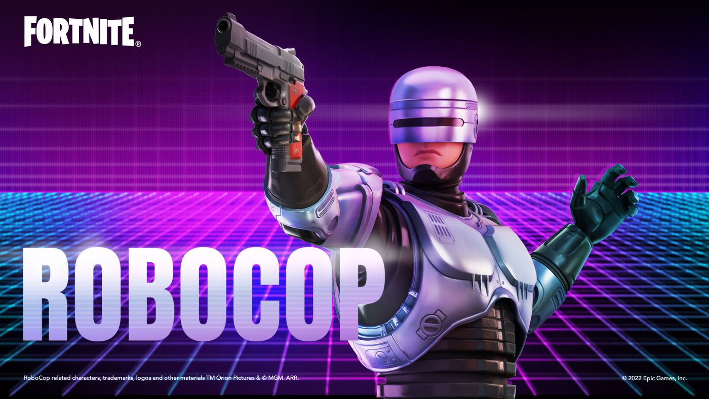 Image for Robocop is now available in Fortnite