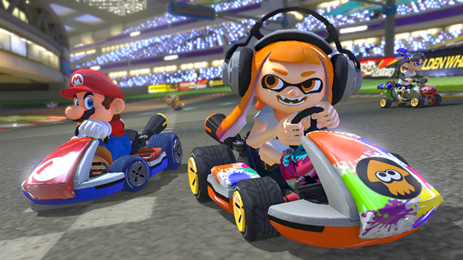 Image for Mario Kart 8 Deluxe/Splatoon 2 Nintendo Switch First Look