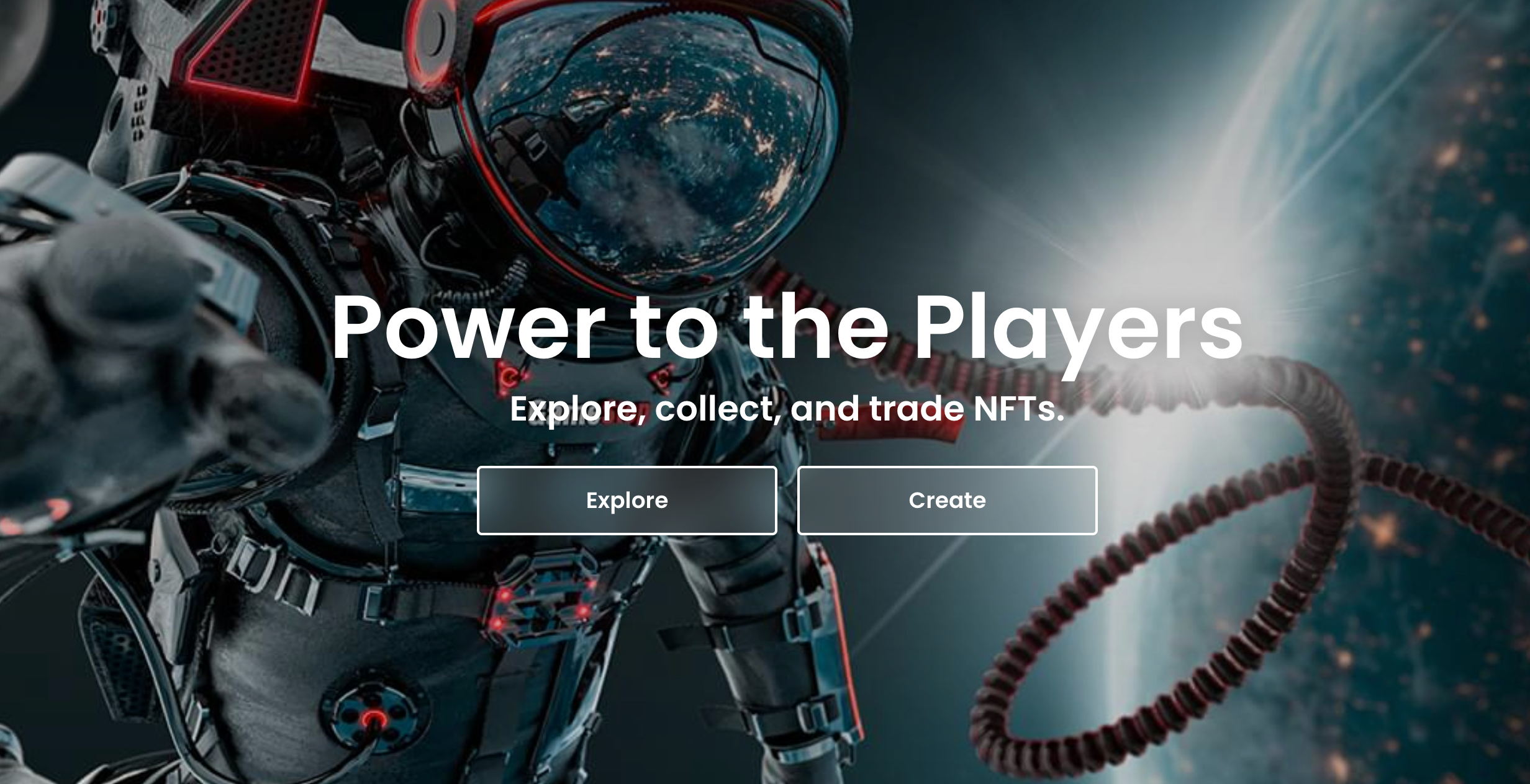 "Power to the Players", states Gamestop's NFT storefront
