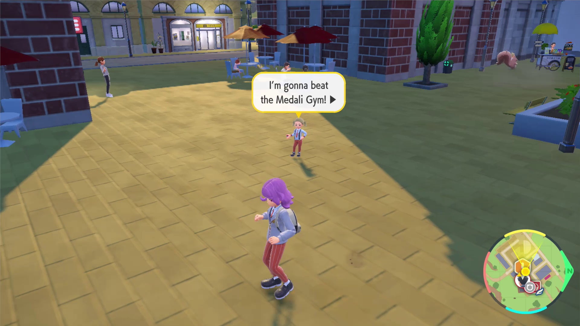 Pok mon Scarlet and Violet Medali Normal Gym test  secret menu item solution and how to beat Leader Larry - 65