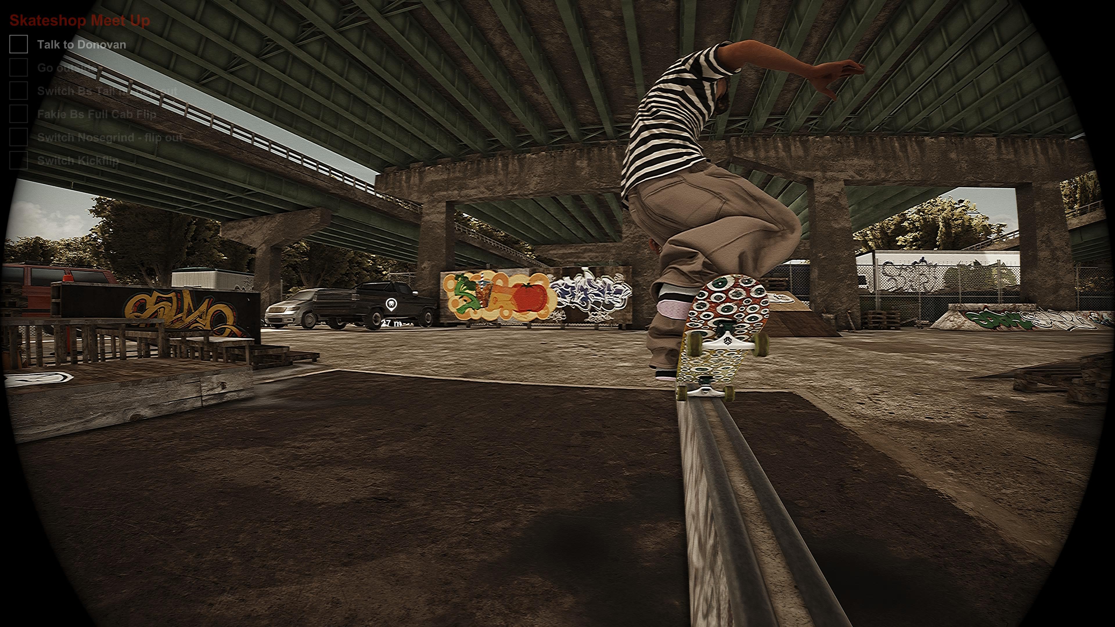Session Skate Sim Review - Grinding on Rails Under Highway Passover