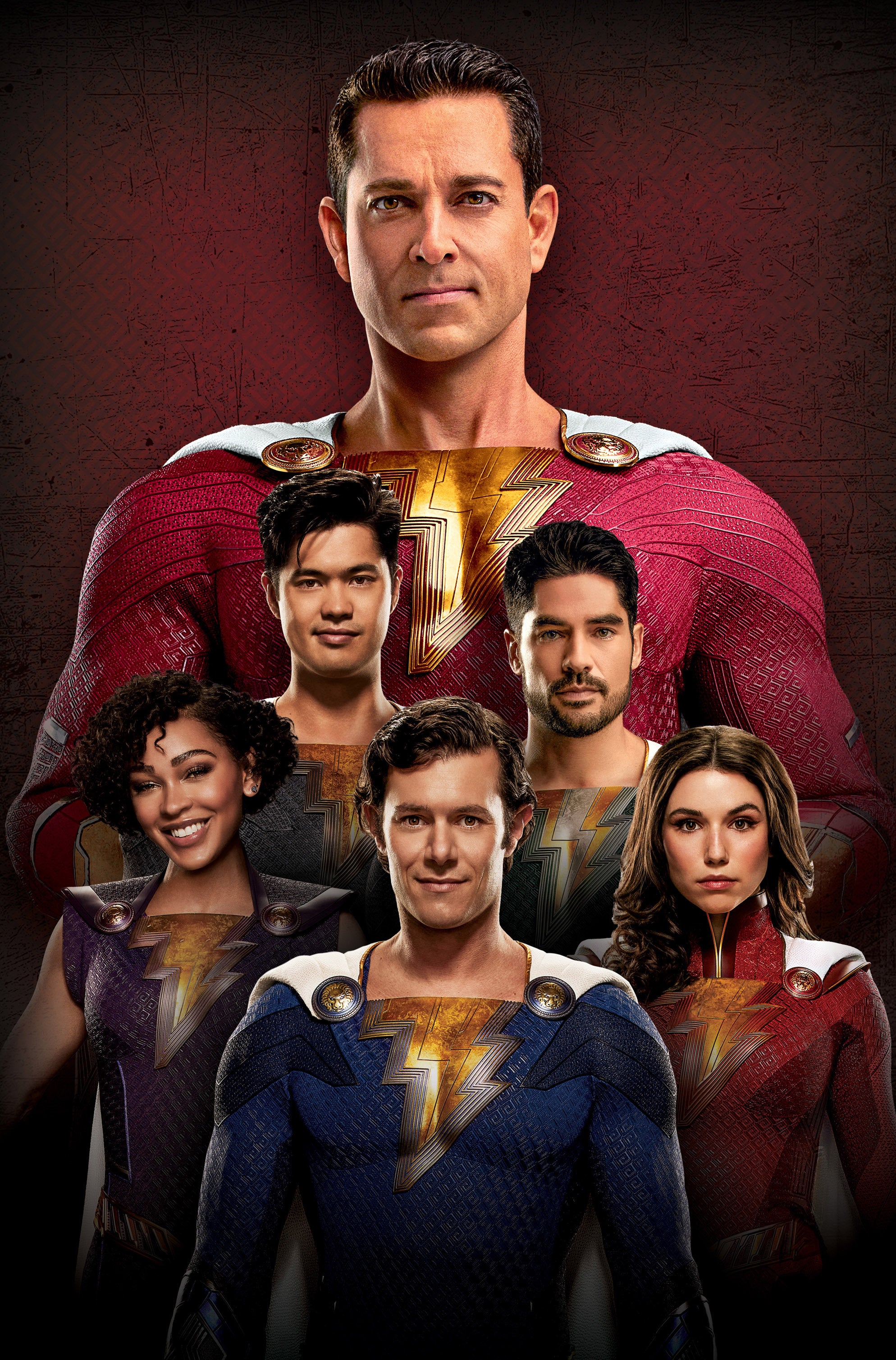 Variant cover of Shazamily Matters, featuring cast of Shazam Fury of the Gods