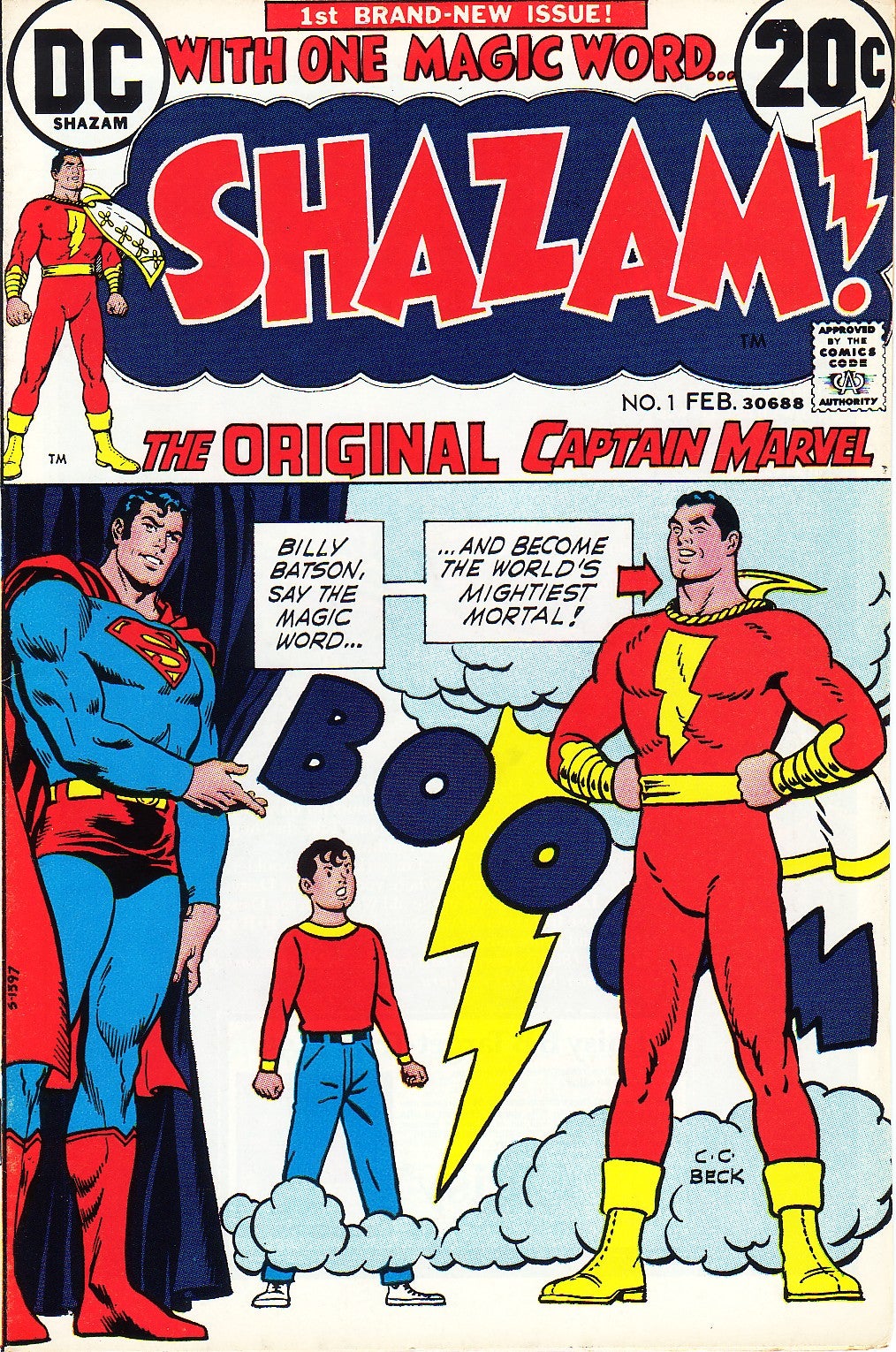 Cover of Shazam featuring Shazam and Superman