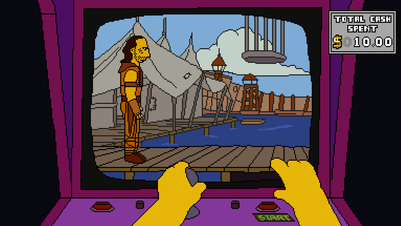 Immagine di Il finto videogioco di Waterworld dei Simpson diventa reale ed è già giocabile