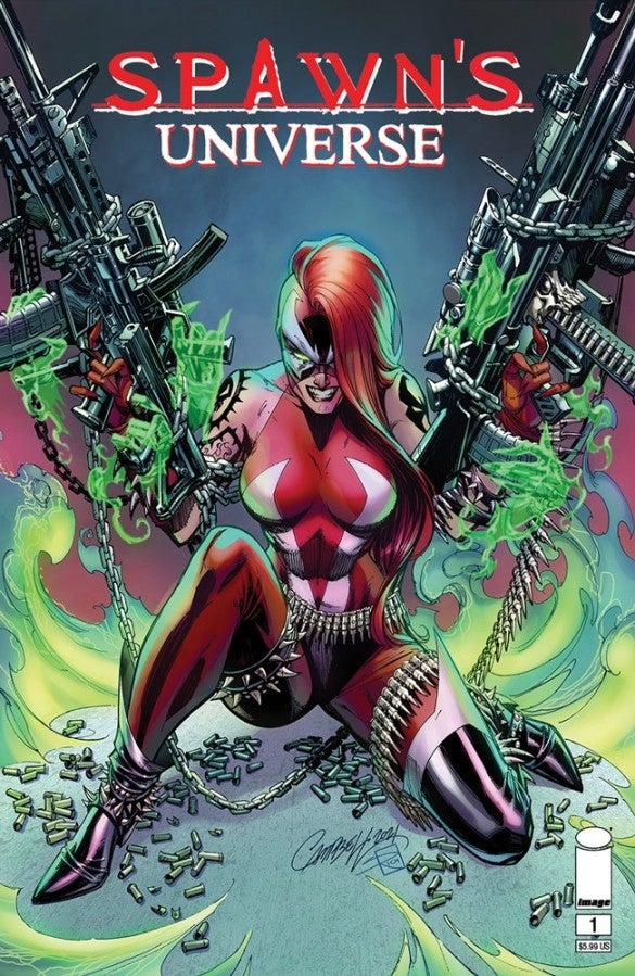 Spawn's Universe #1 cover by J. Scott Campbell