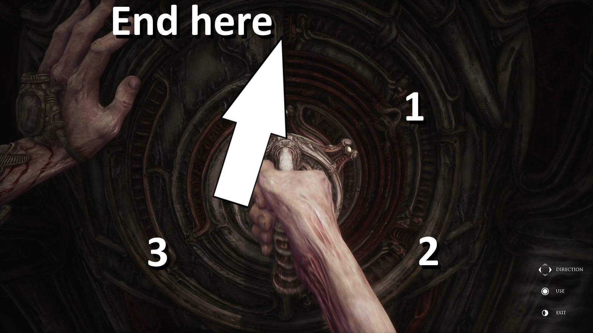 Scorn spinning circle puzzle solutions in Act 2 - 85