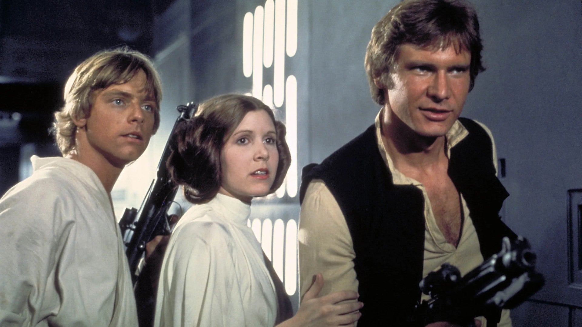 Star Wars A New Hope Luke, Princess Leia, and Han Solo