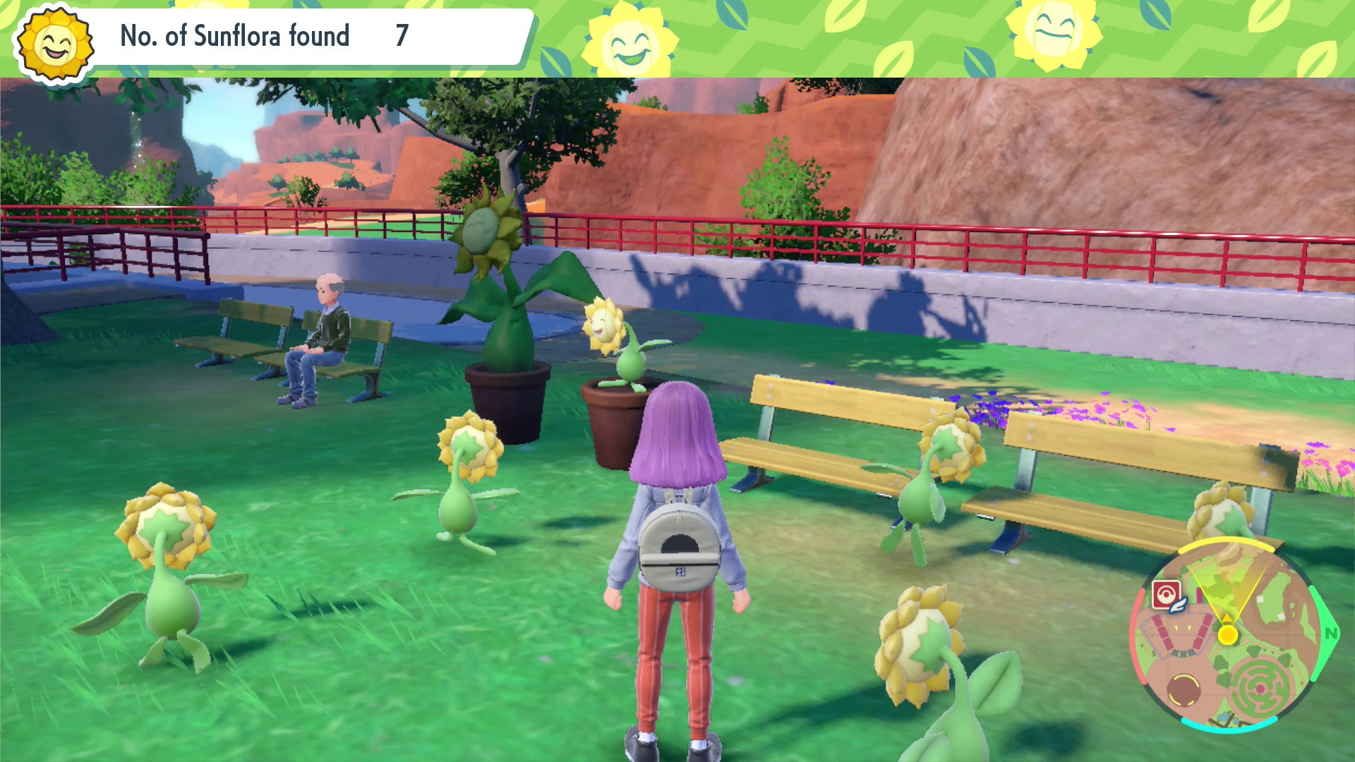 Pok mon Scarlet and Violet Artazon Gym  including how to beat Grass Gym Leader Brassius and Sunflora locations - 89