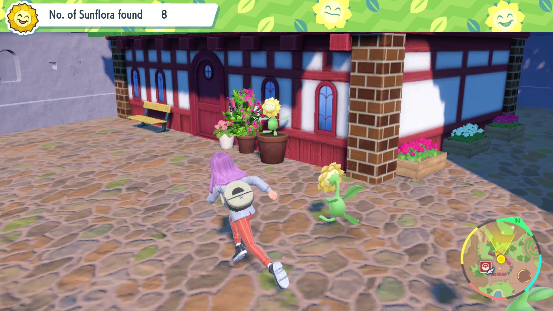 Pok mon Scarlet and Violet Artazon Gym  including how to beat Grass Gym Leader Brassius and Sunflora locations - 12