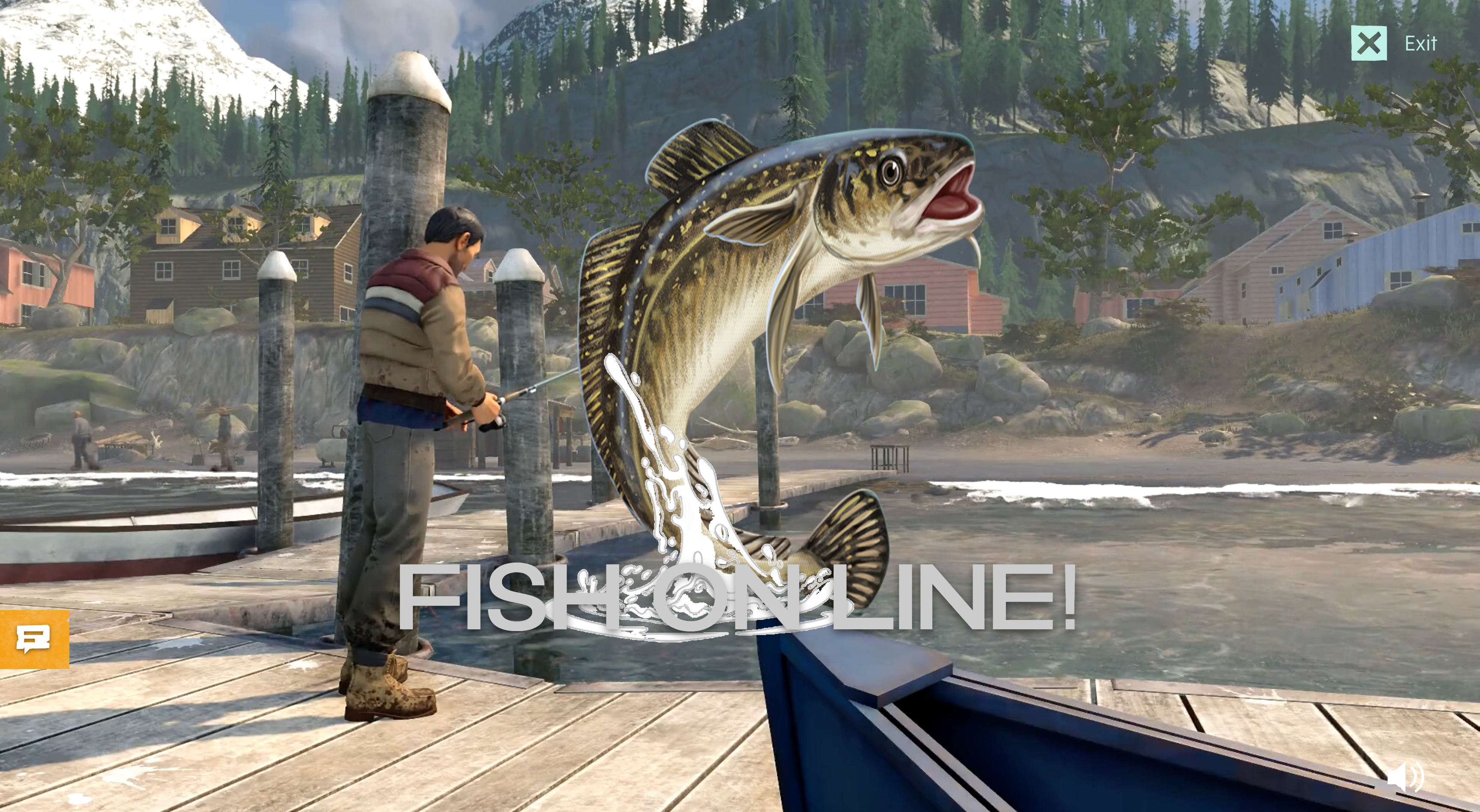 A fishing mini-game.