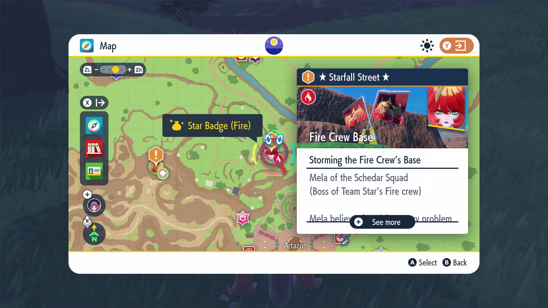 How to beat Mela in Pok mon Scarlet and Violet  and Team Star Fire Crew s base location - 57