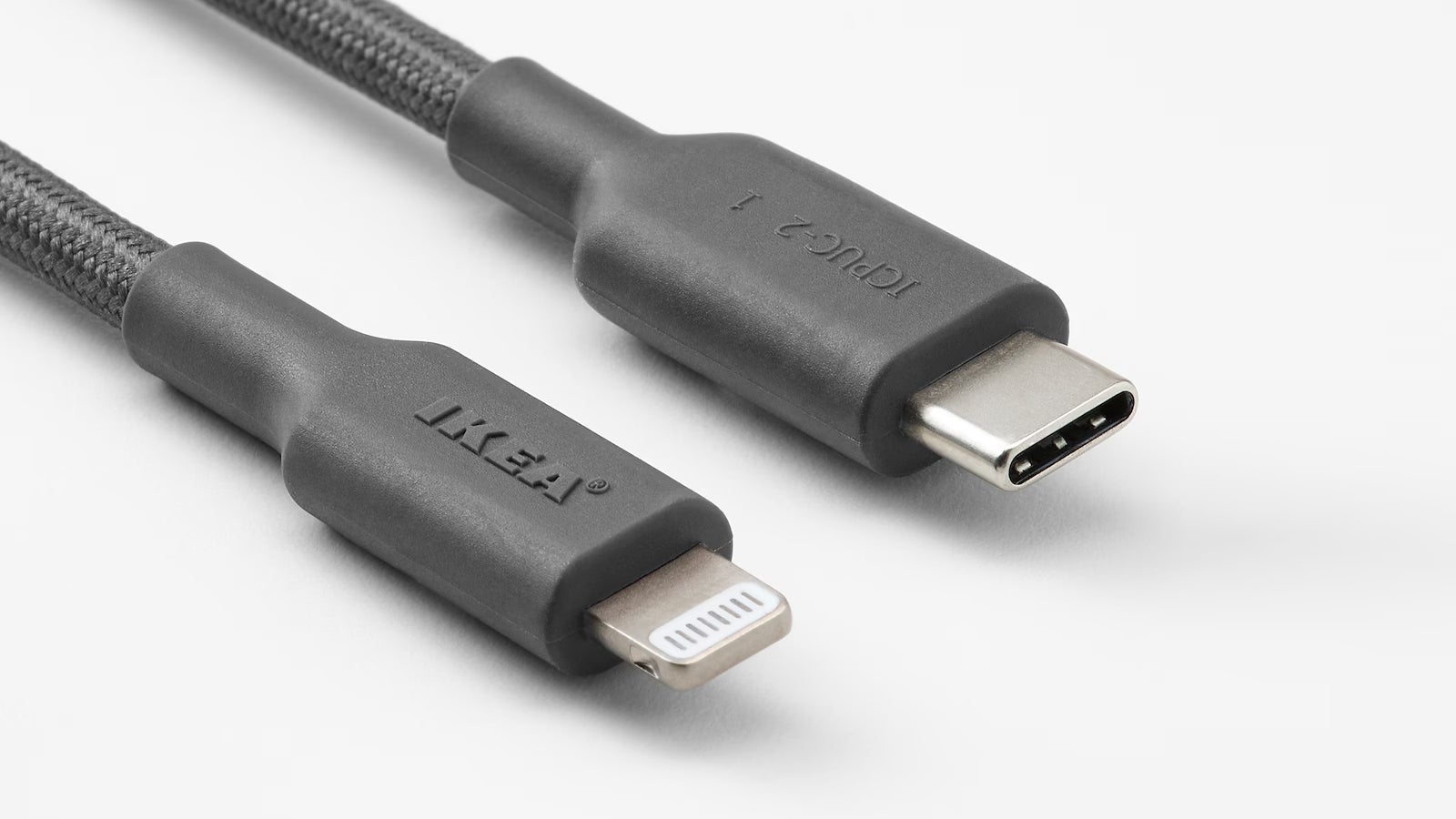 The Lightning cable and USB-C.