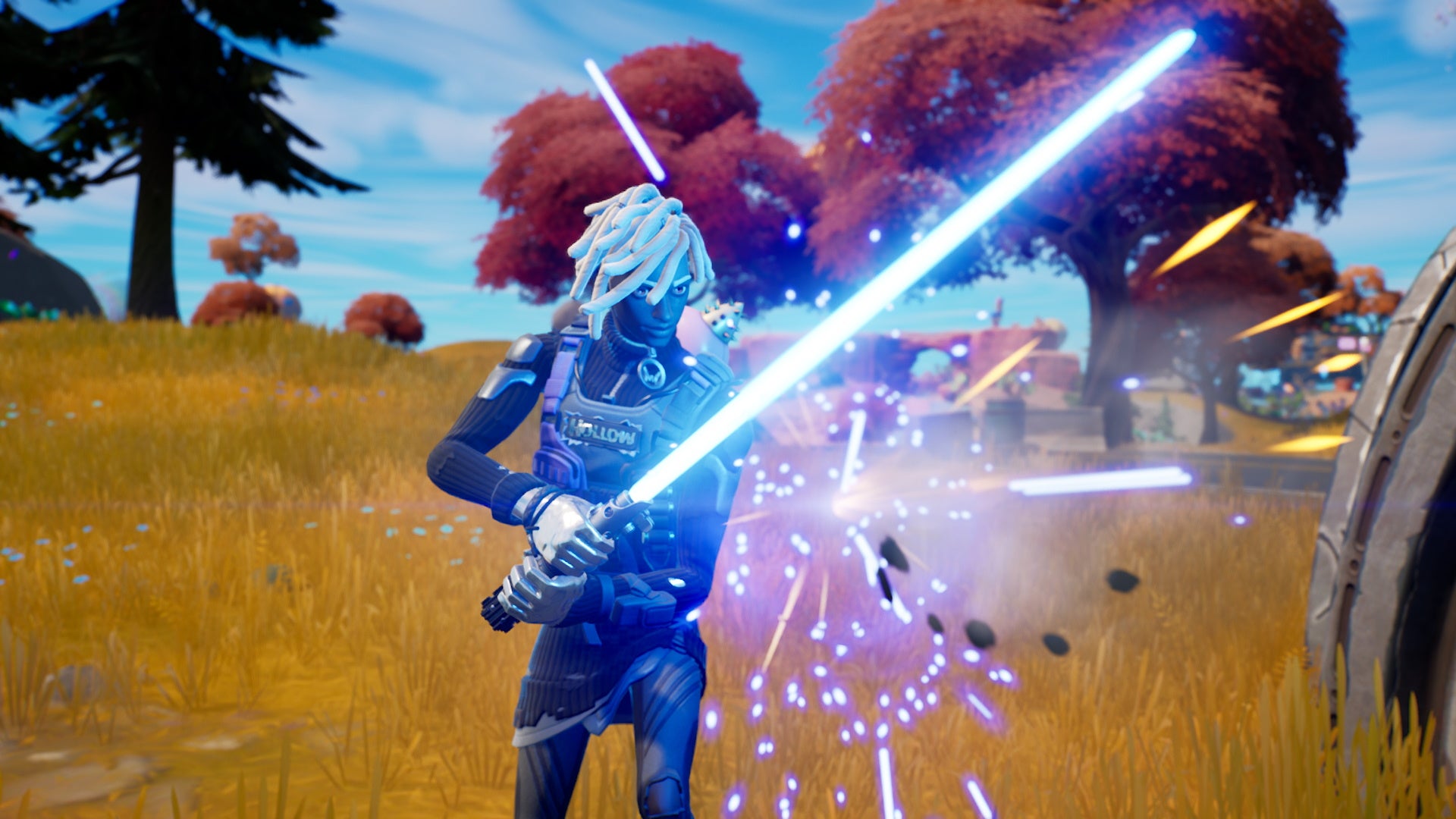 Where to find Lightsabers in Fortnite and how to block hits using a