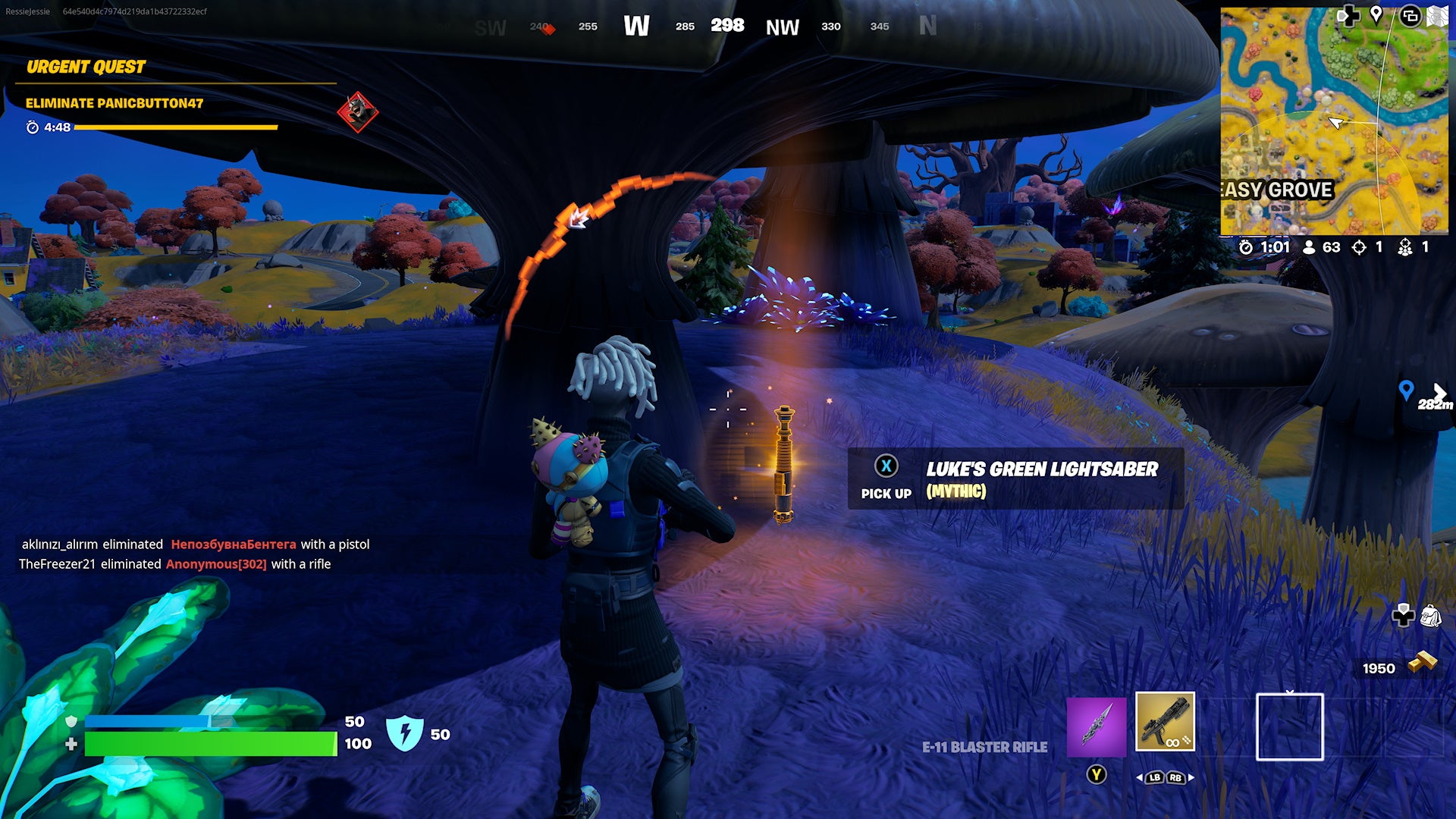 Where to find Star Wars weapons in Fortnite and Darth Vader location - 94