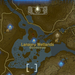 The Legend of Zelda: Breath of the Wild Lanayru Region Map Map for