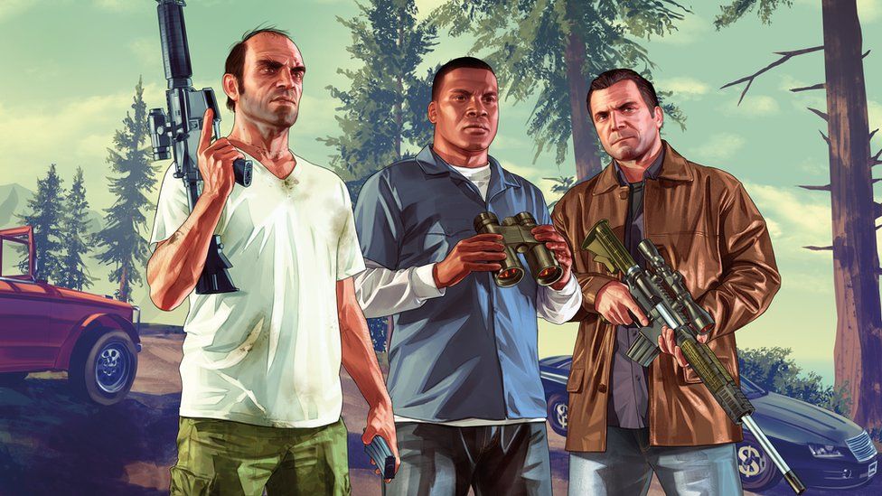 Grand Theft Auto artwork.