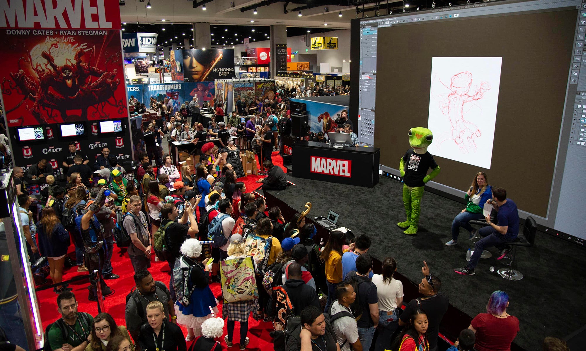 Marvel Comics booth at Comic-Con International: San Diego 2019