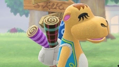Obrazki dla Animal Crossing - wielbłąd Saharah: bilety Tickets, czym jest Mysterious Wallpaper, Flooring i Rug